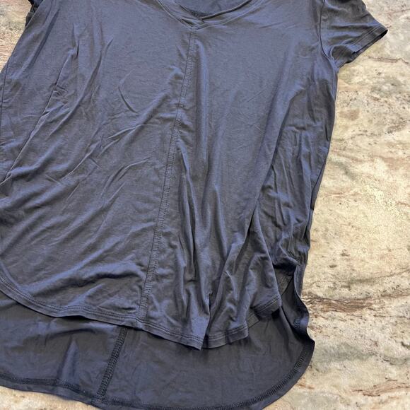 Z Supply Charcoal Gray Basic Butter Soft V-Neck Tee Large - Picture 2 of 3